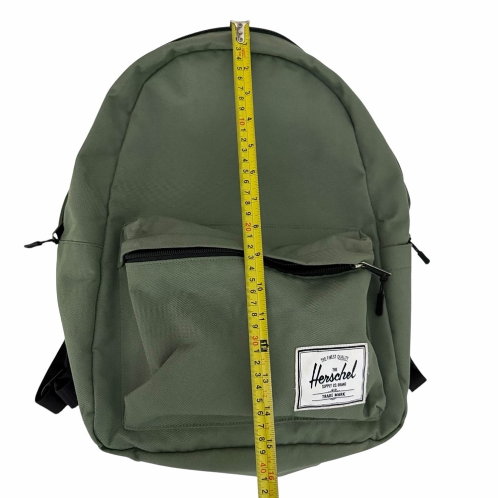 HERSCHEL Green Classic Backpack 26L Laptop School Travel Bag standard - Picture 11 of 13